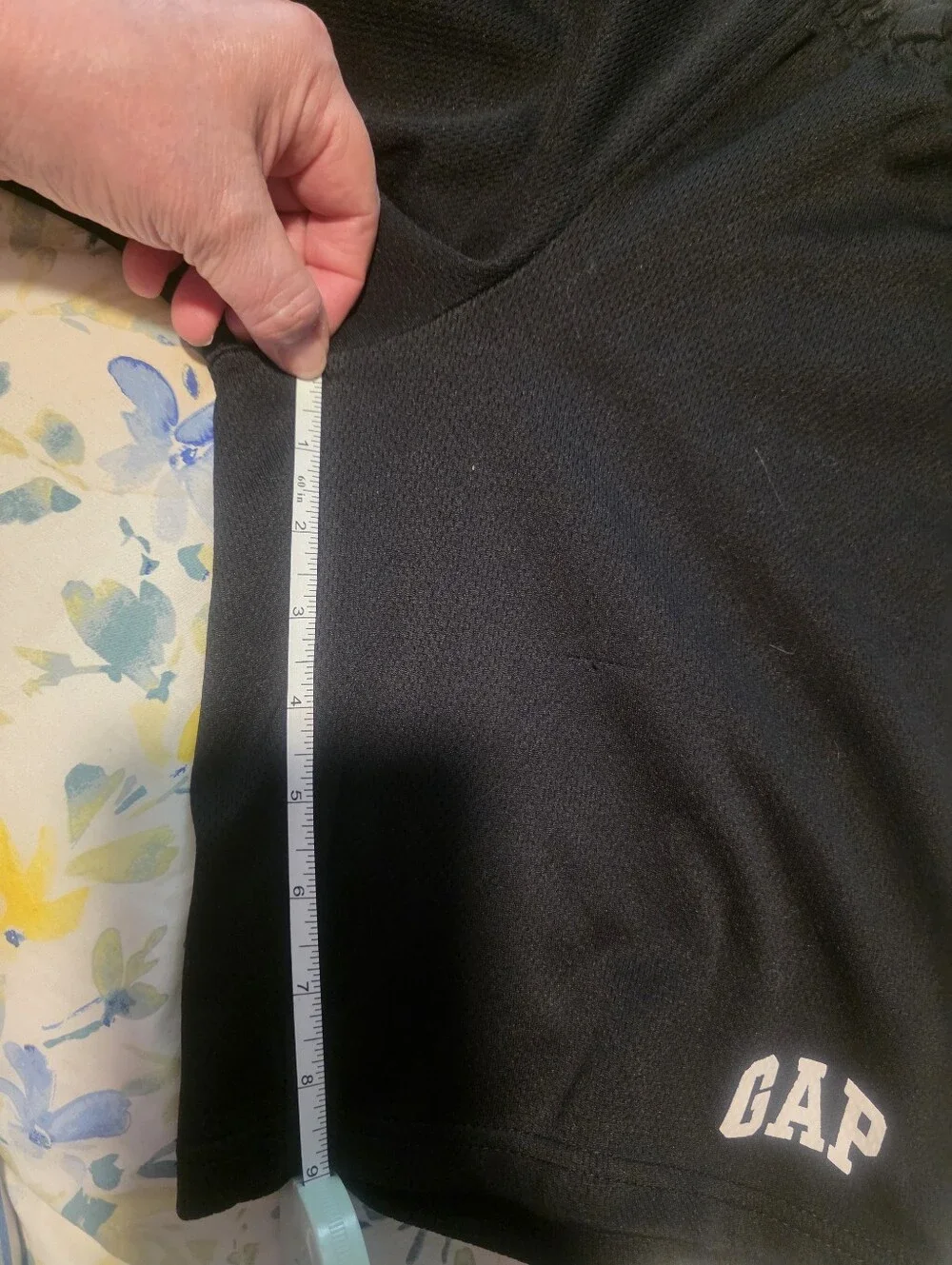 GAP Black Boy's Drawstring Athletic Shorts with White Side Stripe And Pockets